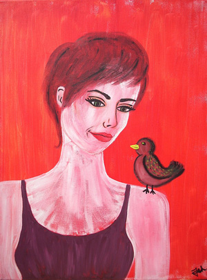 jen bird1 A Bold Artist With A Smiling Heart